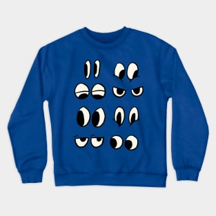 Cartoon Eyes Crewneck Sweatshirt